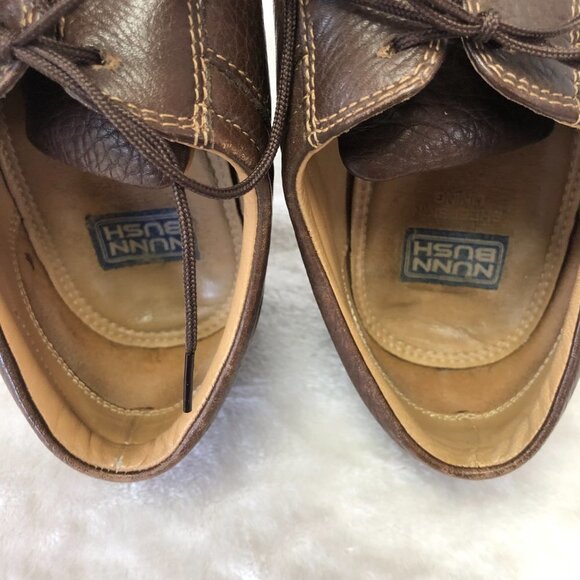 Nunn Bush Men's Leather Lace Up Brown Oxford Loafers Size 9 - Picture 10 of 16